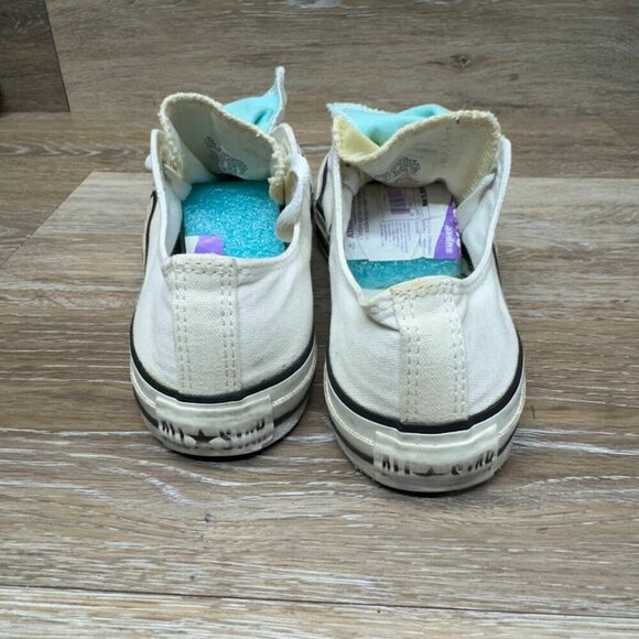 Converse All Star Double Tongue Teal/Yellow Sneaker Women's Size 7 - Picture 3 of 7